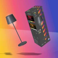 Lampy stojące - Müller Licht tint lampa stołowa LED Dalia, antracyt aluminium - miniaturka - grafika 1