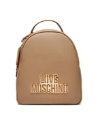 Plecaki - LOVE MOSCHINO Plecak JC4338PP0LKO0106 Beżowy - miniaturka - grafika 1