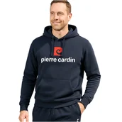 Bluzy męskie - Pierre Cardin Bluza Męska Dresowa Granatowa z Kapturem Rozmiar XL - miniaturka - grafika 1