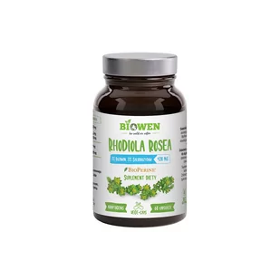 BIOWEN Rhodiola Rosea 420mg (Różeniec górski) 60 Kapsułek wegańskich - Suplementy naturalne - miniaturka - grafika 1