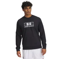 Bluzy męskie - Męska Bluza UNDER ARMOUR UA RIVAL TERRY LOGO CREW Q2 1390140-001 – Czarny - miniaturka - grafika 1