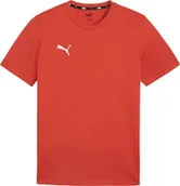Koszulki męskie - Koszulka męska Puma Team Goal Casuals Tee czerwona 658615 01 L - miniaturka - grafika 1