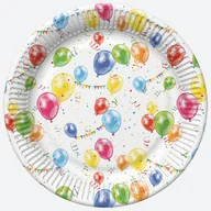 Dekoracje i nakrycia stołu na imprezę - Talerzyki Papierowe Balony 23 Cm - miniaturka - grafika 1