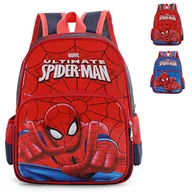 Plecaki - Plecak Spiderman Plecak Travel School Bag z bocznymi kieszeniami siatkowymi i przednimi zapinanymi na zamek prezentami dla dzieci Czerwony - miniaturka - grafika 1