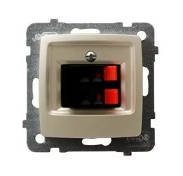 Ospel elektro Gniazdo głośnikowe Podwójne - Karo GG-2S/M/42 - Gniazdka elektryczne - miniaturka - grafika 1