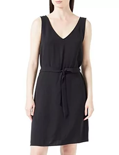Sukienki - ONLY Onlmette Sl V-Neck Belt Dress WVN letnia sukienka, czarny, M - grafika 1