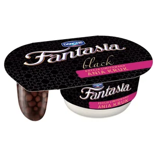 Danone Fantasia Black Jogurt kremowy z kulkami w ciemnym kakao 99 g - Kefiry, jogurty, maślanki - miniaturka - grafika 1