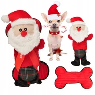 Zabawki dla psów - Zabawka Dla Psa Świąteczna 2W1 Mikołaj I Kostka Maskotki 2 Sztuki Na Święta - miniaturka - grafika 1