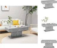 Ławy i stoliki kawowe - vidaXL Stolik kawowy betonowy szary 96x50x45 cm materiał drewnopochodny - Stoliki kawowe - miniaturka - grafika 1