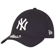 Czapki damskie - New Era Męska czapka baseballowa M/LB Basic NY Yankees 39Thirty Stretch Back czarno-biały L/XL - miniaturka - grafika 1