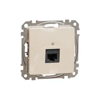 Gniazdka elektryczne - Schneider Gniazdo internetowe RJ45 kat.5e UTP SEDNA Design & Elements beżowy - miniaturka - grafika 1