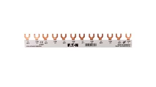 Eaton Szyna łączeniowa 2P 63A 10mm2 widełkowa (12 mod.) EVG-2PHAS/12MODUL 215641 215641 - Bezpieczniki elektryczne - miniaturka - grafika 1
