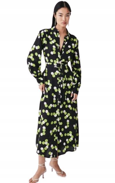 KAREN MILLEN SUKIENKA KOSZULOWA WE WZÓR 38 YŁH