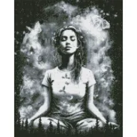 Zabawki kreatywne - Ideyka Diamentowa mozaika - W zgodzie ze świat 40x50cm - miniaturka - grafika 1