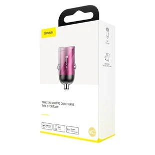 Baseus Baseus Tiny Star PPS mini inteligentna ładowarka samochodowa USB Typ C 30W Quick Charge 3.0 PD 3.0 różowy (VCHX-B04) hurtel-53293-0 - Ładowarki samochodowe - miniaturka - grafika 27