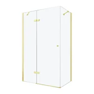 Kabiny prysznicowe - Mexen Roma kabina prysznicowa uchylna 120x70 cm, transparent, złoty - 854-120-070-50-00 - miniaturka - grafika 1