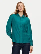 Koszule damskie - United Colors Of Benetton Koszula 56YUDQ09G Turkusowy Regular Fit - miniaturka - grafika 1