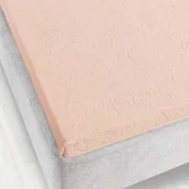 Prześcieradła - Prześcieradło frotte bez gumki Tulipan 175x220 ZWOLTEX pudrowe GRUBE - miniaturka - grafika 1