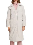 Płaszcze damskie - ESPRIT Watowany płaszcz 2 w 1 z odpinanymi rękawami, kremowy beżowy, XS - miniaturka - grafika 1