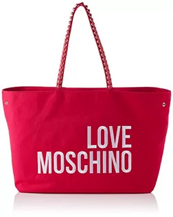 Torebki damskie - Love Moschino Damska torba Precollezione Ss21 | Borsa Shopper z płótna Da Donna torba na ramię, Fuchsia, jeden rozmiar - grafika 1