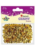Pasmanteria - TITANUM Cekiny TITANUM 7mm złote 260076 - miniaturka - grafika 1