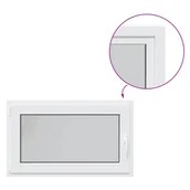 Tablice i flipcharty - vidaXL Okno piwniczne RISOR 100x60 cm uchylno-rozwierne DIN lewe białe - miniaturka - grafika 1