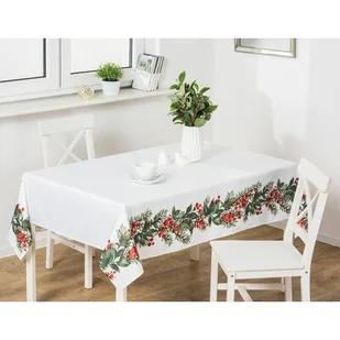 Obrus CONIFER 140 x 180 cm biały - Obrusy i serwetki - miniaturka - grafika 1