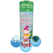 Kosmetyki do kąpieli - Bomb Cosmetics Merry Gonkmas tuba upominkowa z kulami do kąpieli 3szt - miniaturka - grafika 1