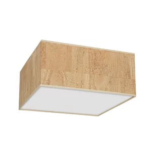 Milagro Lampa sufitowa CORK White/Cork 2xE27 MLP7520 - Lampy ścienne - miniaturka - grafika 1