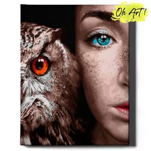 Obraz Malowanie po numerach NA RAMIE, 40x50, Sowa i dziewczyna | Oh Art! - Malowanie po numerach Obraz Malowanie po numerach NA RAMIE, 40x50, Sowa i dziewczyna | Oh Art! - Malowanie po numerach - miniaturka - grafika 1