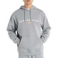 Bluzy męskie - Bluza New Balance MT51516YST - szara - miniaturka - grafika 1