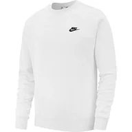 Koszulki męskie - NIKE M Nsw Club Crw Bb koszulka z długim rękawem - biały/(czarny), 3XL-T - miniaturka - grafika 1
