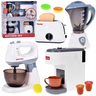 Zabawy w naśladowanie dorosłych - Duży zestaw małe AGD do zabawy mikser toster blender ekspres - miniaturka - grafika 1