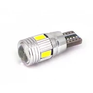 Żarówki samochodowe - W5W Żarówka Led T10 12V 240Lm Biała Canbus Motoledy - miniaturka - grafika 1