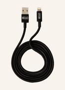 Kable USB - Design Letters Przewód Usb Lightning Mycable schwarz - miniaturka - grafika 1
