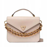 Torebki damskie - Guess Torebka Damska Retour Beżowa Crossbody Stylowa Listonoszka - miniaturka - grafika 1