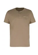 Koszulki męskie - T-shirt z dekoltem na guziki T-WARU - miniaturka - grafika 1