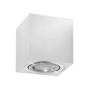 Kobi Oprawa oprawka led halogenowa ruchoma kwadratowa kolor aluminium OH37 7700 7700 - Oprawy, klosze i abażury - miniaturka - grafika 1