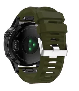 Opaska Pasek Bransoleta Softband Garmin Fenix 3/5X/3Hr/5X Plus/6X/6X Pro/7X Army Green - Akcesoria do smartwatchy - miniaturka - grafika 1