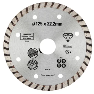 Stanley tarcza diamentowa TURBO 230 x 22,2 mm - Akcesoria do elektronarzędzi - miniaturka - grafika 2