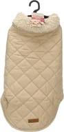 Płaszcze damskie - Flamingo Bonnie Beige Płaszcz dla psów - Rozmiar 55 cm (A: 55 cm, B: 40-48 cm, C: 68-74 cm) - Idealny dla Border Collie, Cocker Spaniel, Labrador, Vizsla i Beagle - miniaturka - grafika 1