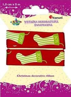Wstążka 1,5cm/3m Xmas DD146 - Pasmanteria - miniaturka - grafika 3