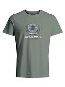 Koszulki męskie - Jack & Jones Koszulka w kolorze khaki - miniaturka - grafika 1