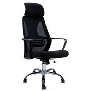 Fotele i krzesła biurowe - Czarny fotel biurowy obrotowy - Fisan - miniaturka - grafika 1