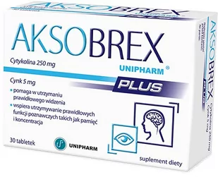 Aksobrex Unipharm Plus, suplement diety, 30 tabletek  3658041 - Układ nerwowy - miniaturka - grafika 1