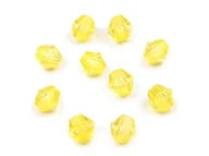 Półfabrykaty do biżuterii - Kryształki Diamentowe Żółte 4Mm 150Szt - miniaturka - grafika 1
