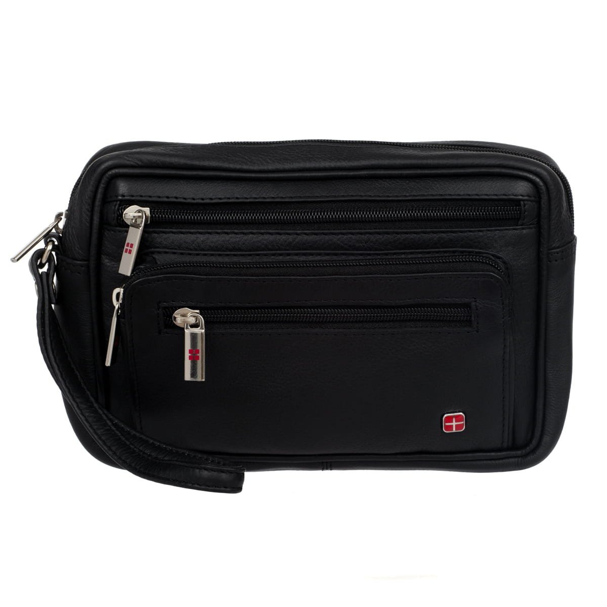 Saszetka Męska Skórzana Jedna Komora Albatross Czarna