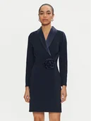 Sukienki - Rinascimento Sukienka koktajlowa CFC0019793002 Granatowy Regular Fit - miniaturka - grafika 1