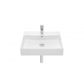 Umywalki - Roca A32752CS00 INSPIRA SQUARE UMYWALKA 600X490 FINECERAMIC $681 Supraglaze$682 - miniaturka - grafika 1