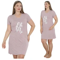 Bielizna nocna - KOSZULA NOCNA DAMSKA MORELLA Z WISKOZY WISKOZA KRÓTKI RĘKAW LETNIA KRÓTKA NA LATO KOBIECA 3XL - miniaturka - grafika 1